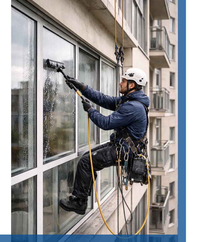 Мойка балконного остекления в Липецке от 3638 р. | ВЫСОТНИК-Лпц