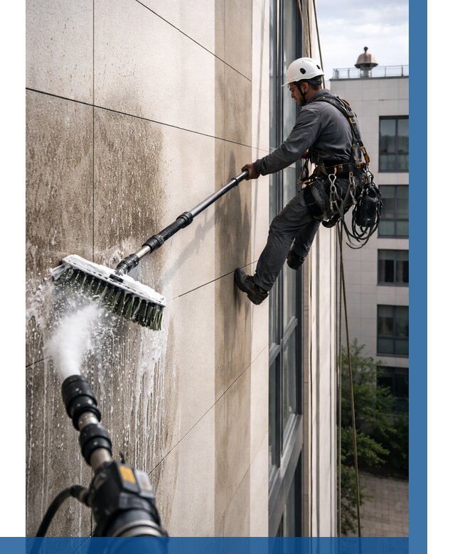 Мойка фасада из керамогранита в Липецке от 312 р. | ВЫСОТНИК-Лпц