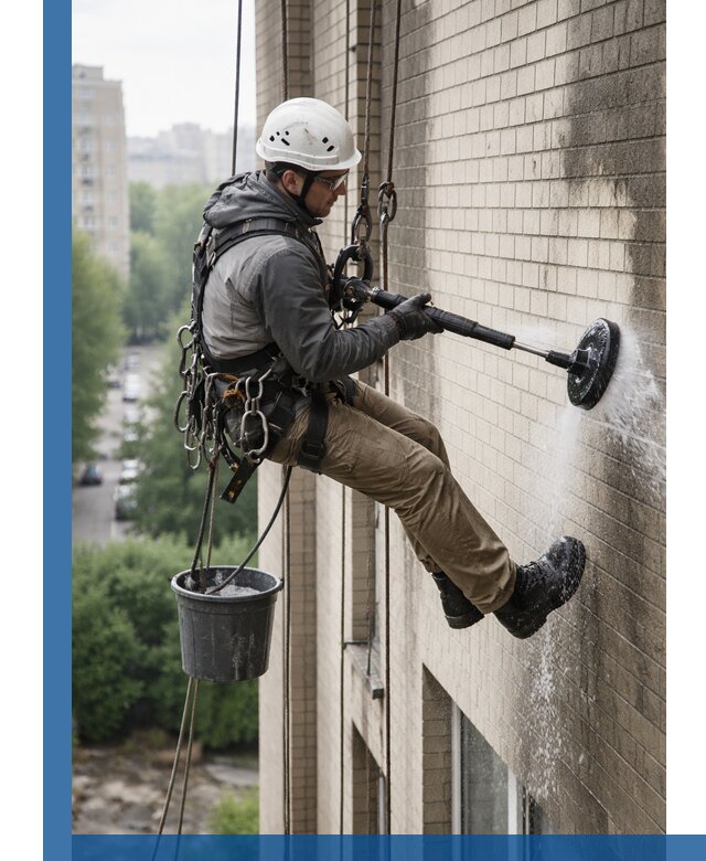 Очистка фасада от копоти в Липецке профессионально и безопасно