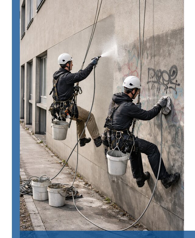 Антиграффити покрытие фасада с защитой от надписей в Липецке