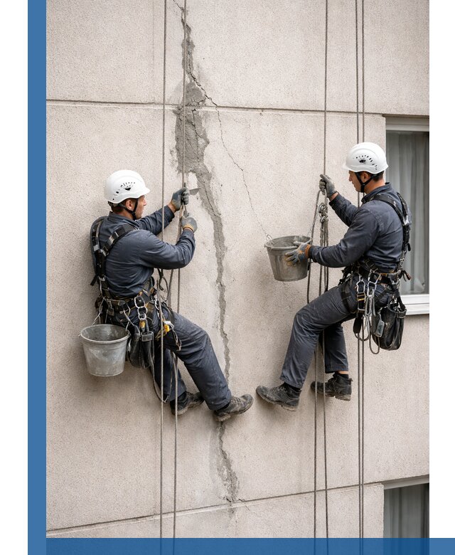 Заделка трещин на фасаде в Липецке с гарантийным ремонтом