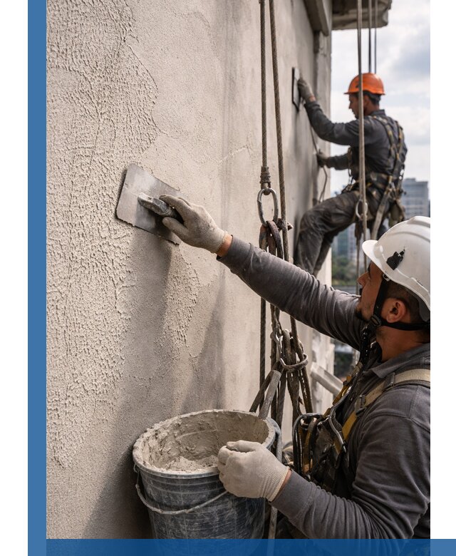 Декоративная штукатурка фасада с утеплением и защитой в Липецке