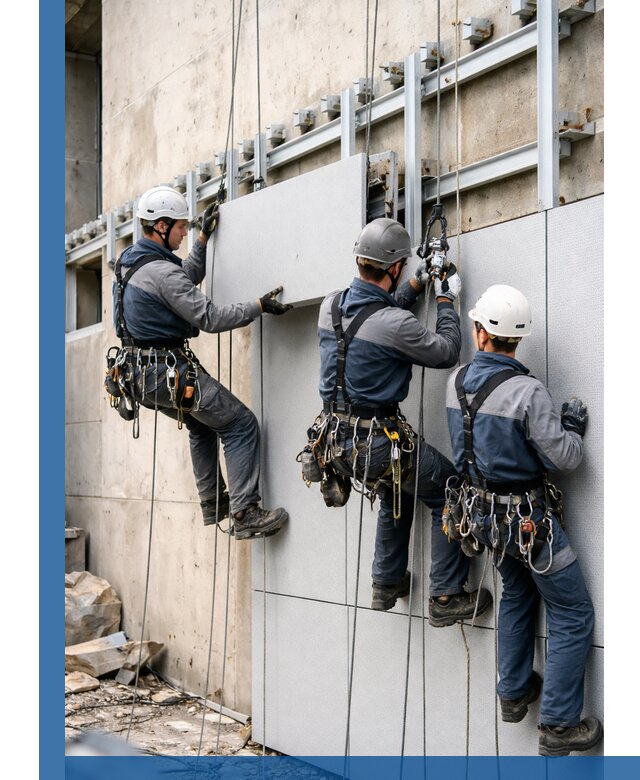 Монтаж вентилируемого фасада в Липецке под ключ с гарантией качества