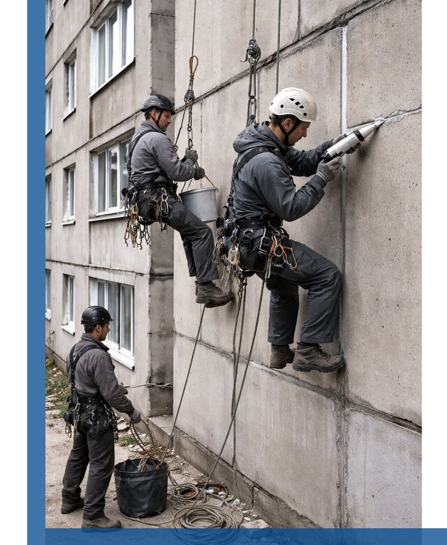 Герметизация межпанельных швов в Липецке с гарантией герметичности