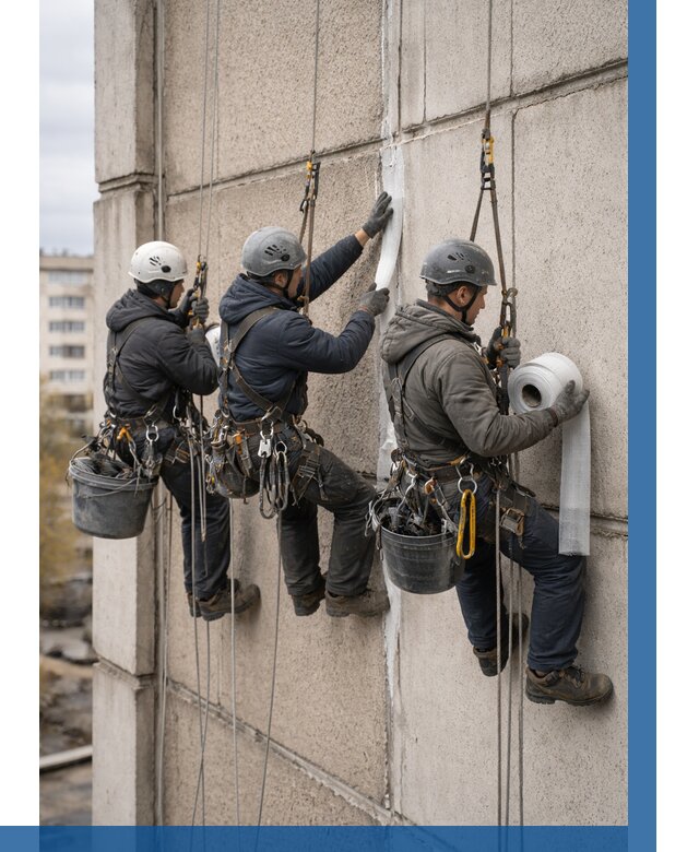 Ремонт межпанельных швов в Липецке от 780 р. | ВЫСОТНИК-Лпц