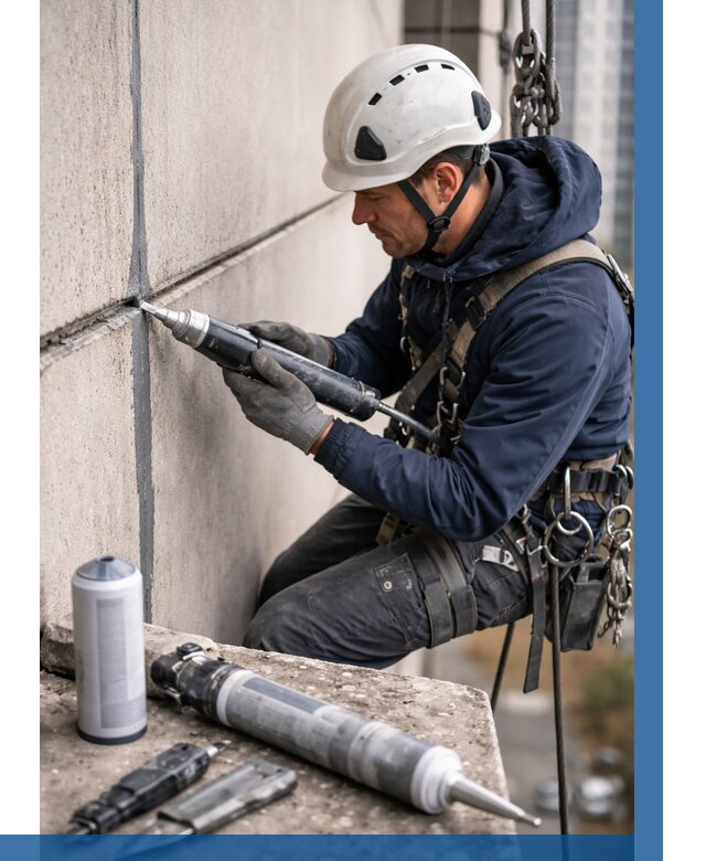 Вторичная герметизация швов в Липецке от 468 р. | ВЫСОТНИК-Лпц