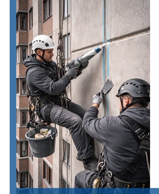Вторичная герметизация швов фасада и кровли в Липецке