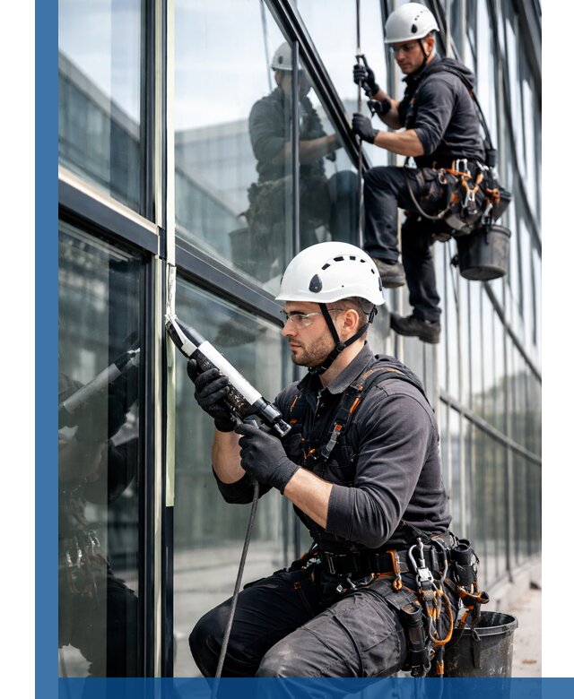 Герметизация витражных швов в Липецке для зданий и фасадов