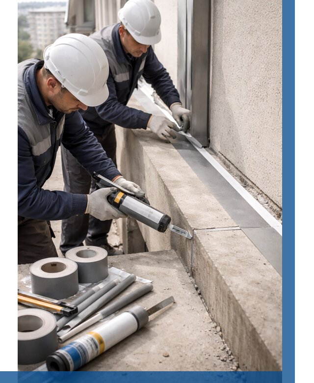 Герметизация примыкания балкона в Липецке от 4677 р. | ВЫСОТНИК-Лпц