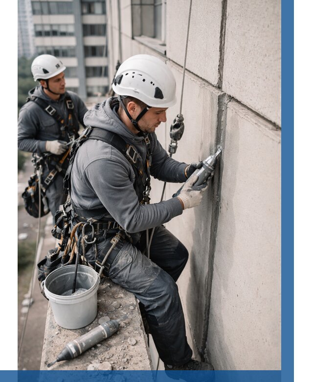 Ремонт деформационных швов здания в Липецке от 1039 р. | ВЫСОТНИК-Лпц