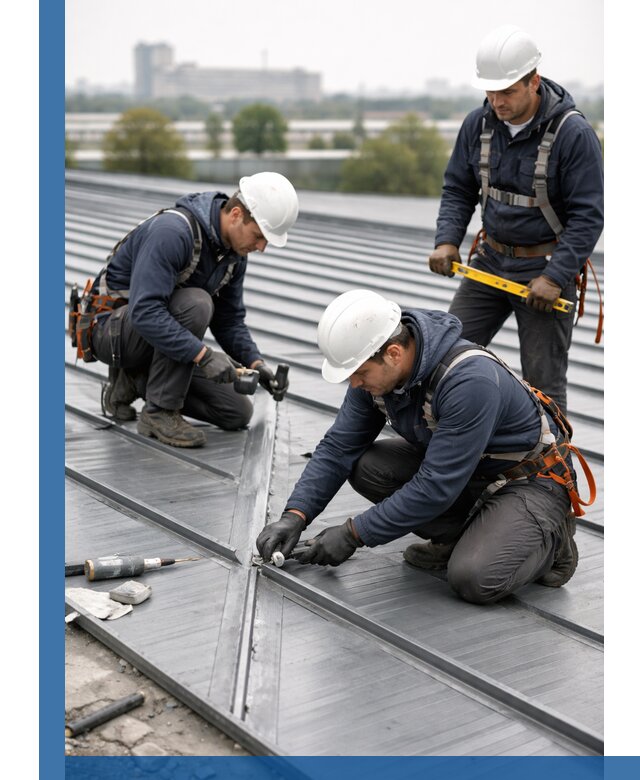 Ремонт фальцевой кровли в Липецке срочно и качественно