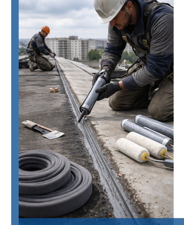 Герметизация швов кровли в Липецке с гарантией герметичности