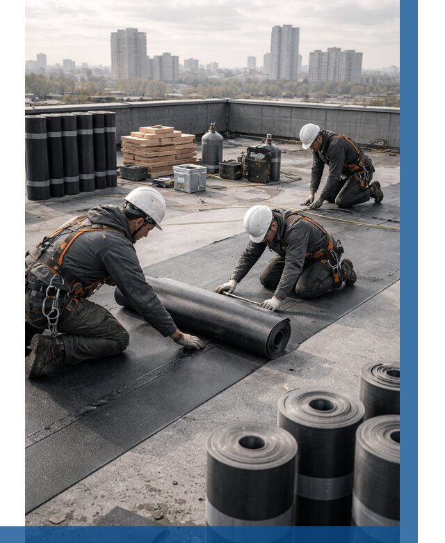 Монтаж мягкой кровли под ключ в Липецке от 468 р. | ВЫСОТНИК-Лпц