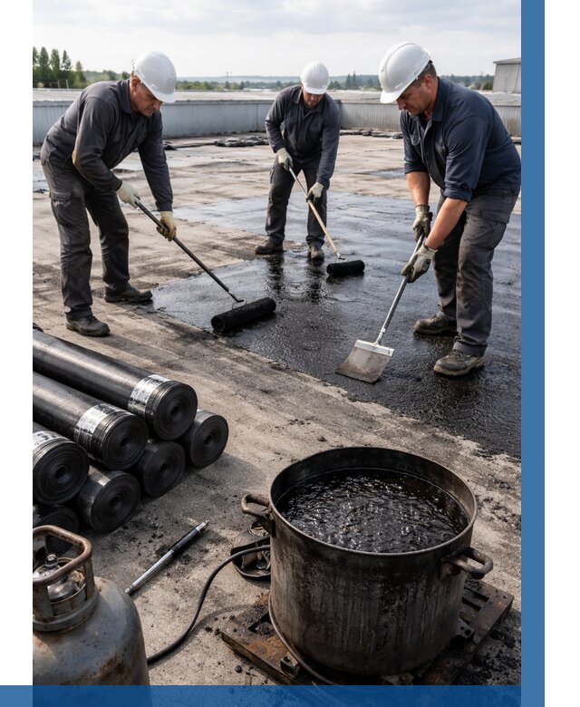 Гидроизоляция кровли мастикой в Липецке от 624 р. | ВЫСОТНИК-Лпц