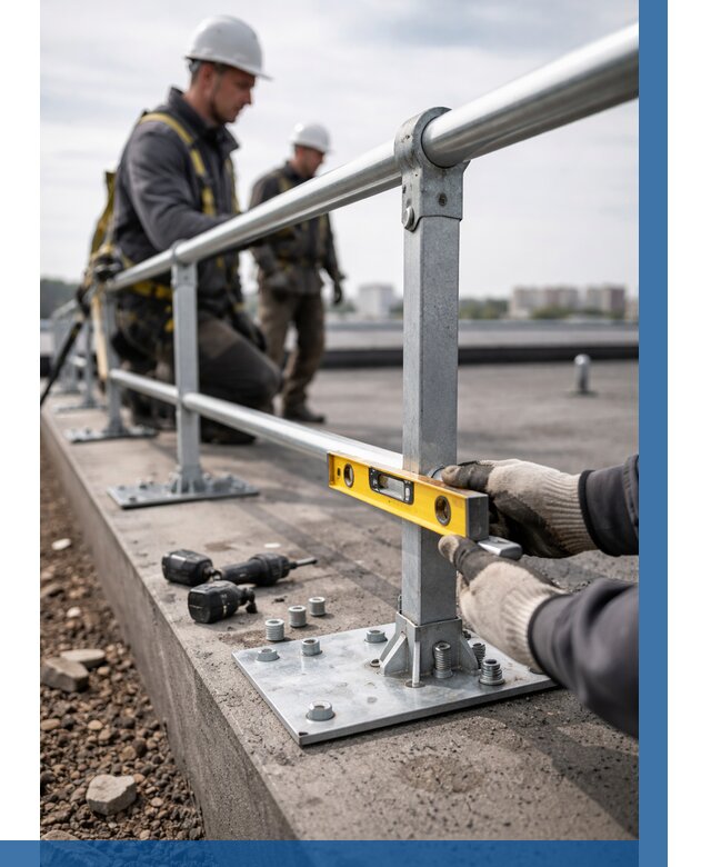 Монтаж кровельного ограждения в Липецке от 1247 р. | ВЫСОТНИК-Лпц