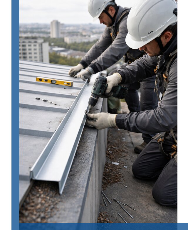 Монтаж капельника на кровле в Липецке с гарантией качества