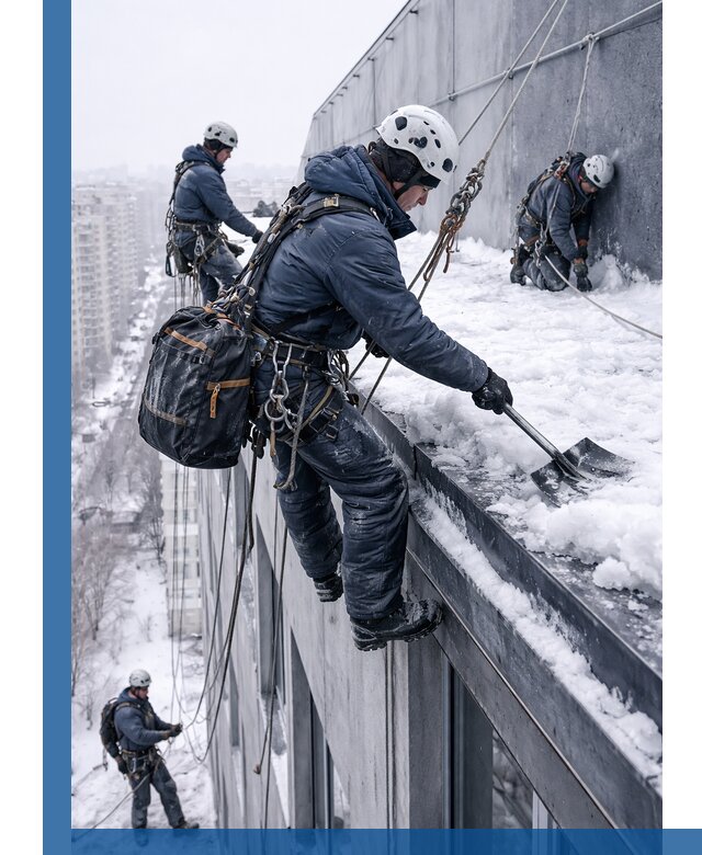 Абонентское обслуживание кровли зимой в Липецке регулярный уход