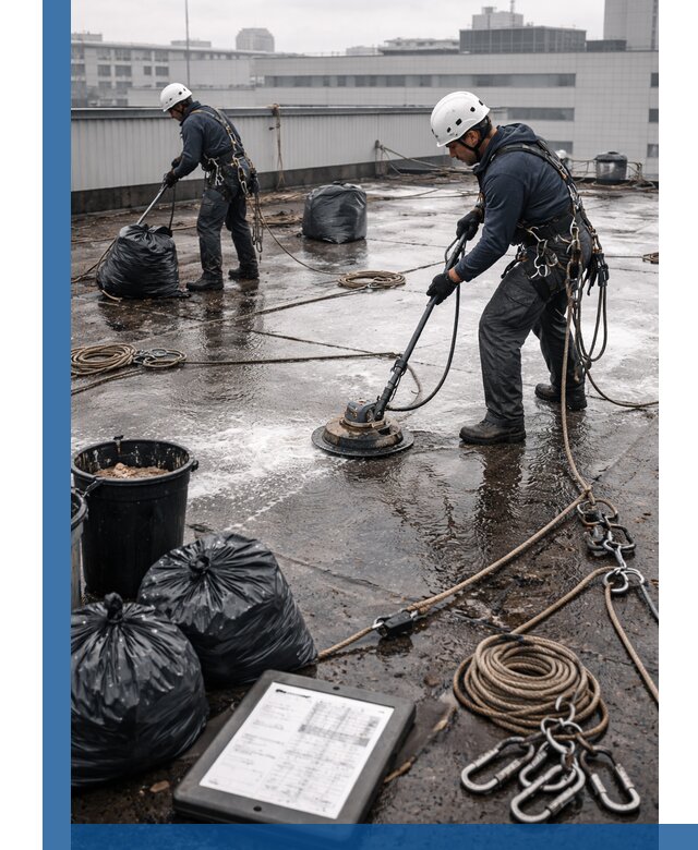 Плановая очистка кровли по графику в Липецке для безопасности