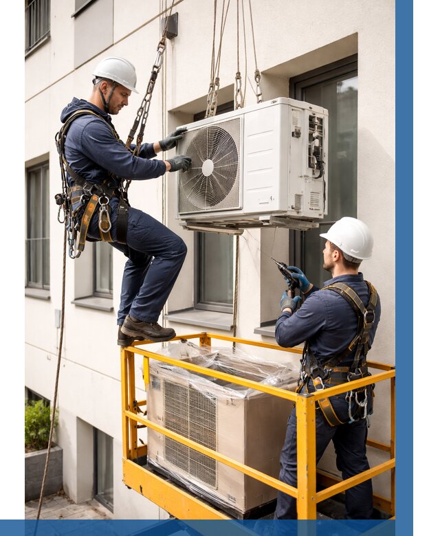 Демонтаж внешнего блока кондиционера в Липецке от 3638 р. | ВЫСОТНИК-Лпц