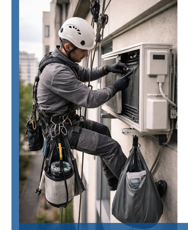 Обслуживание внешнего блока кондиционера в Липецке профессионально