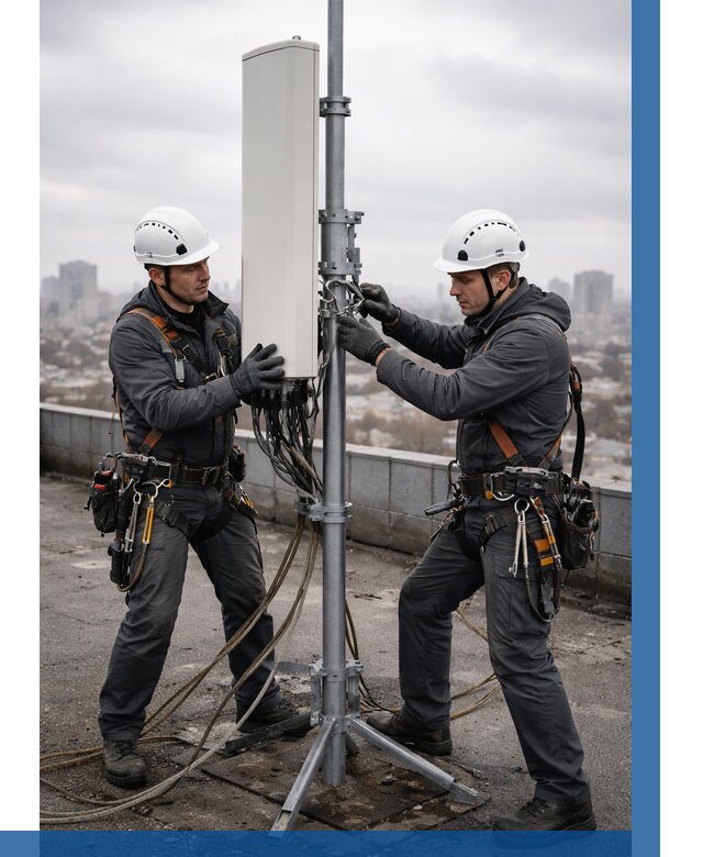 Монтаж антенн связи на крыше в Липецке от 8835 р. | ВЫСОТНИК-Лпц