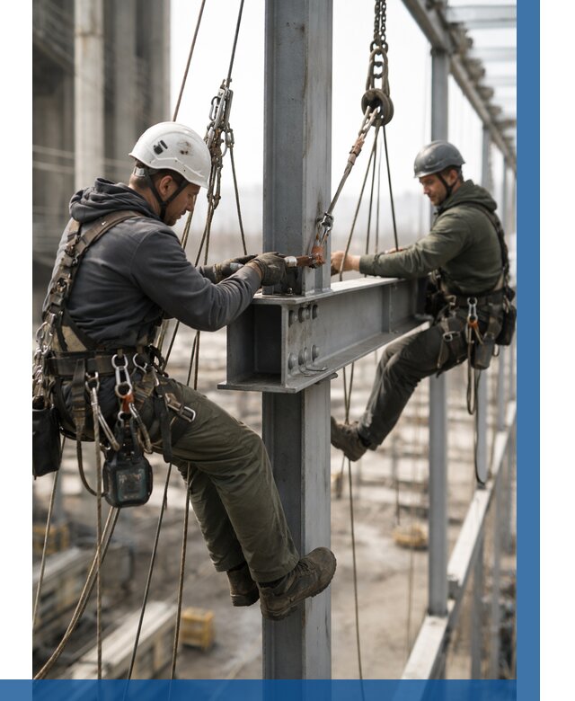 Монтаж металлоконструкций на высоте в Липецке от 3638 р. | ВЫСОТНИК-Лпц