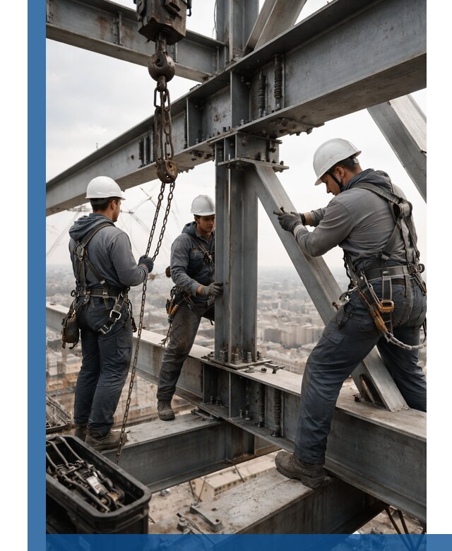 Профессиональный монтаж металлоконструкций на высоте в Липецке