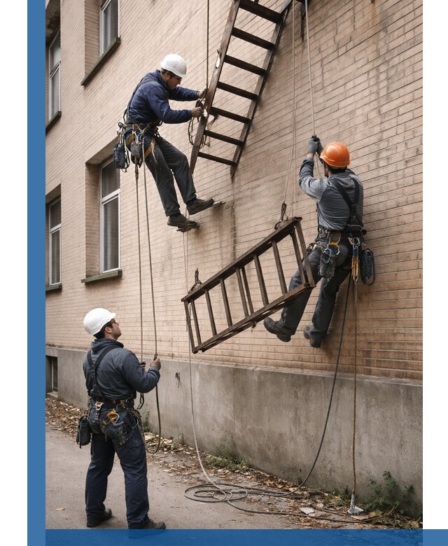 Демонтаж пожарной лестницы в Липецке быстро и безопасно