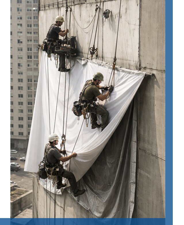Замена баннерного полотна в Липецке от 6756 р. | ВЫСОТНИК-Лпц—заказать