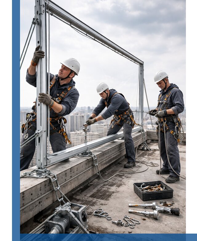 Монтаж крышных рекламных конструкций под ключ в Липецке