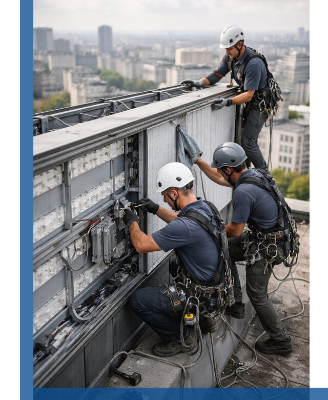 Профессиональное обслуживание крышной рекламы в Липецке под ключ