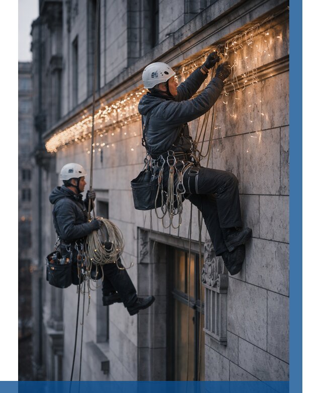 Монтаж новогодней иллюминации в Липецке от 8835 р. | ВЫСОТНИК-Лпц