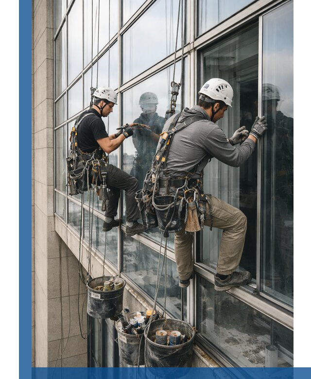 Ремонт витражных конструкций и фасадного остекления в Липецке