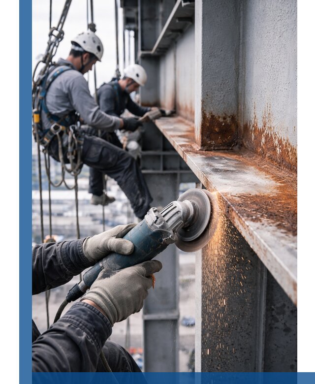 Зачистка металла от ржавчины и подготовка поверхностей в Липецке