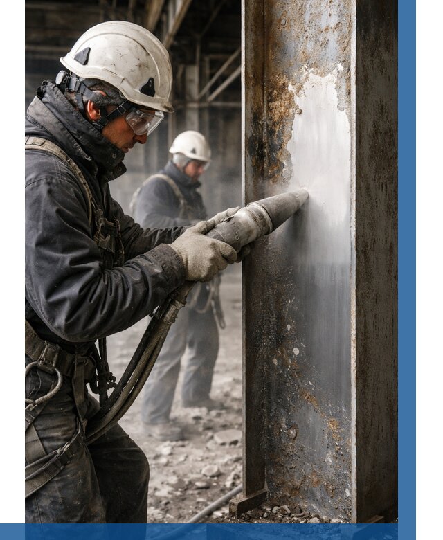 Удаление старой краски с металла в Липецке от 468 р. | ВЫСОТНИК-Лпц