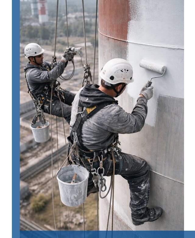 Покраска дымовых труб в Липецке: антикоррозийная защита и восстановление