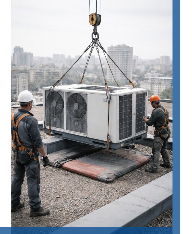 Подъем груза на крышу в Липецке от 5197 р. | ВЫСОТНИК-Лпц заказать