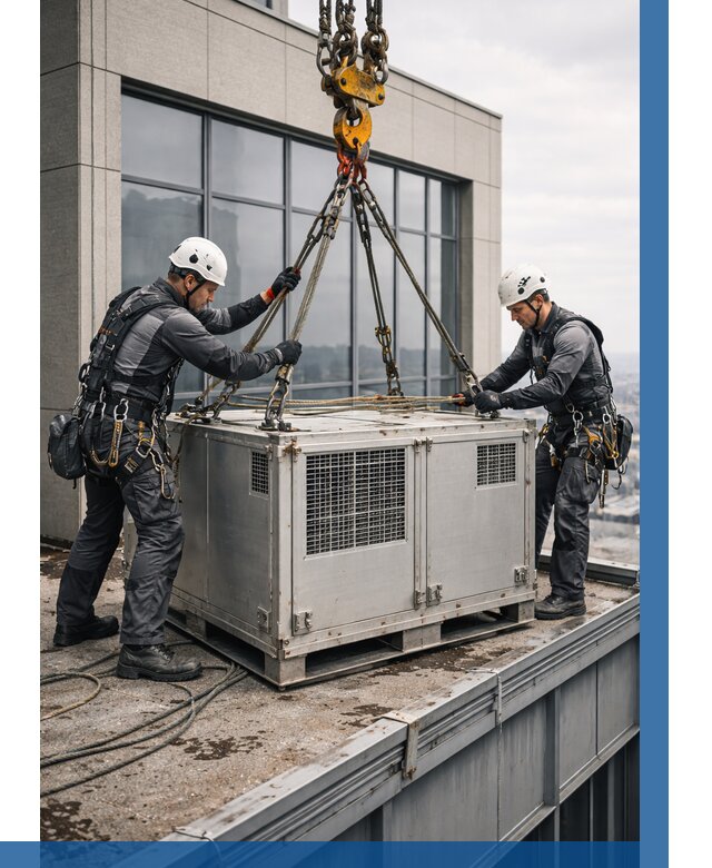 Такелажные работы на высоте в Липецке от 8315 р. | ВЫСОТНИК-Лпц