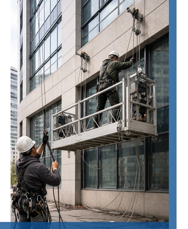 Монтаж и подъем фасадной люльки в Липецке от 12473 р. | ВЫСОТНИК-Лпц