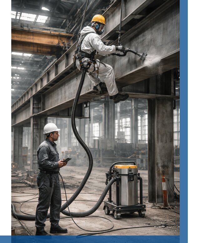 Обеспыливание конструкций в цехе в Липецке от 4365 р. | ВЫСОТНИК-Лпц