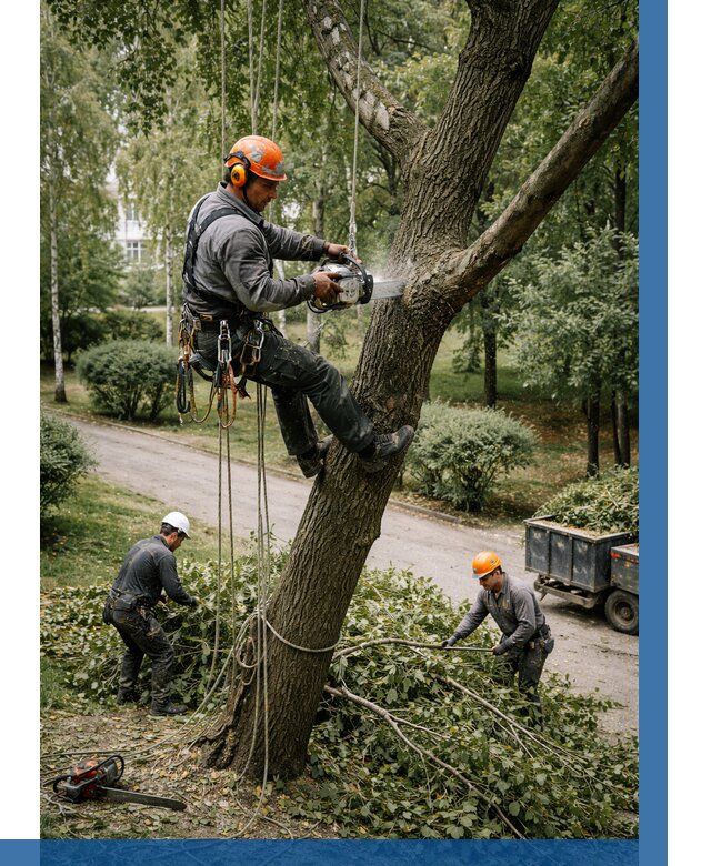 Кронирование деревьев в Липецке от 6756 р. | ВЫСОТНИК-Лпц