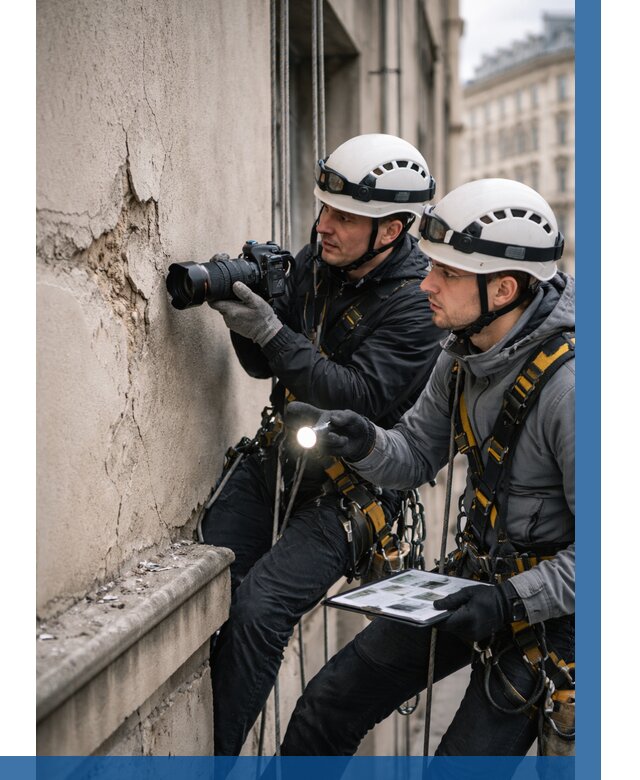 Фотофиксация дефектов фасада в Липецке от 4677 р. | ВЫСОТНИК-Лпц